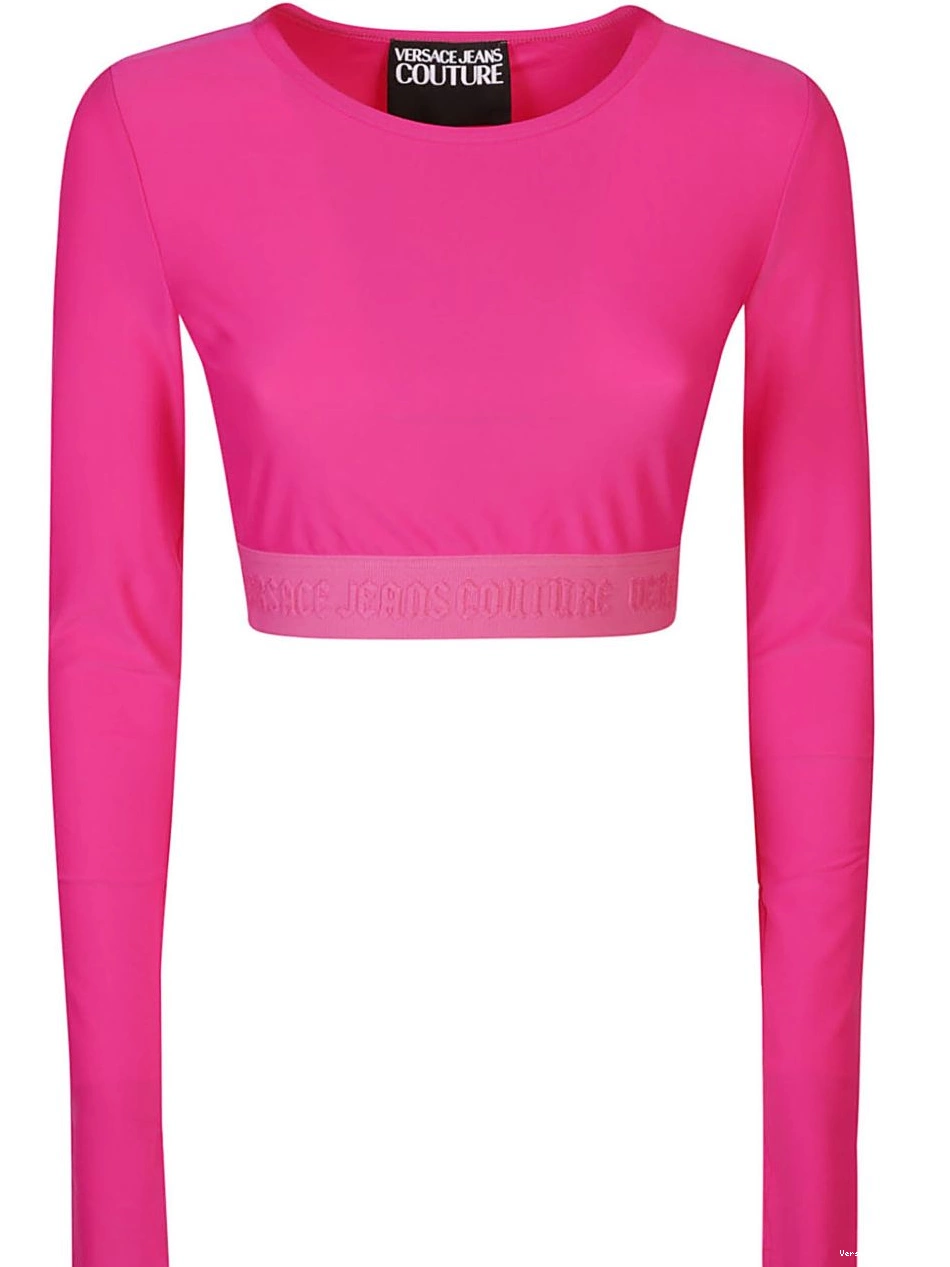 Affordable Versace top Jeans Couture stretch-design cropped Women 0403